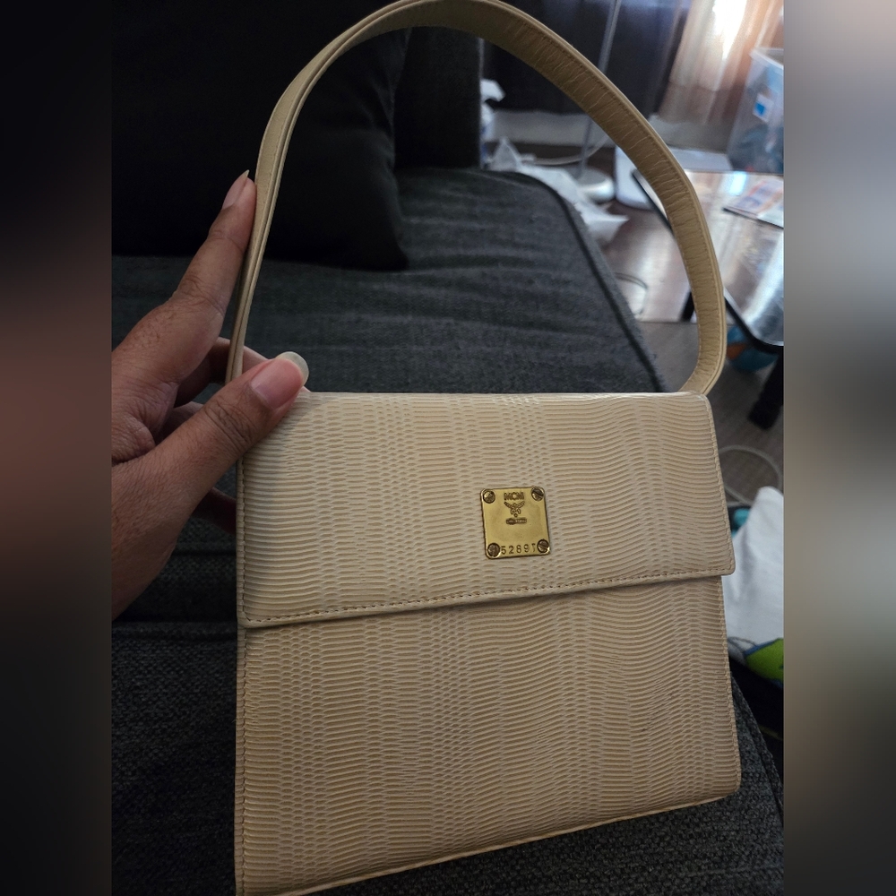Vintage MCM Cream Handbag
